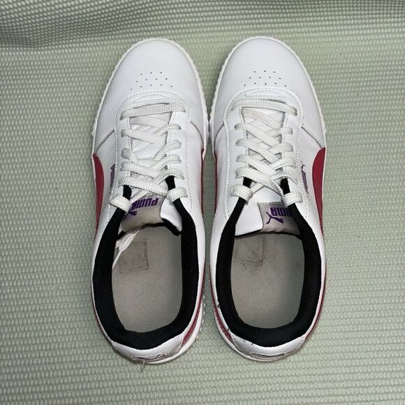 Puma Carina Soft Foam+ Platform Shoes Sneakers Women’s Size 10 White Pink - Picture 8 of 9